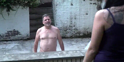 Old guy baited into fucking a sexy looking teen girl