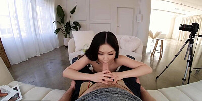 VR Fuckers Bang-out audition practice with wooly japanese Lulu Chu VR Porno