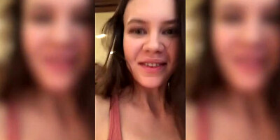 Good-looking teen Amanda Clarke likes intensive anal fuck with two men