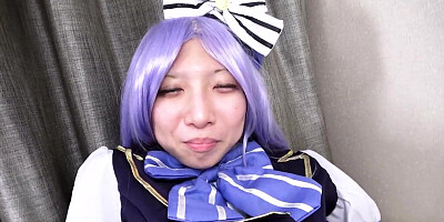 Reika Asakura in Costume Today Opening up Her Fuckbox Open for Us