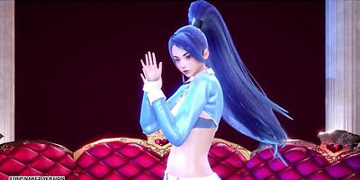 [mmd] Sunmi - Heart Burn Kaisa Sexy Kpop Dance League Of Legends Kda Uncensored Hentai