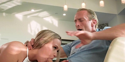 Chloe Rose getting her wet twat rocked by a DILF
