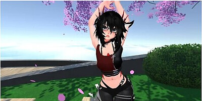 VR strip dance fun in virtual chat rooms
