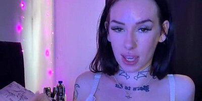 Big-boobed Brit Punk ASMR Jerk Off Instructions