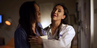 Super-fappable lesbian duo fucking in the dark