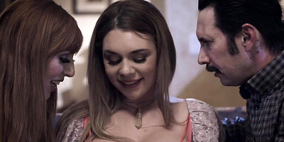 UNSPOILED TABOO Childminder Gabbie Carter Agrees To 3 way With Nasty Duo - FRENCH SUBTITLES
