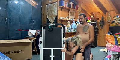 Busty MILF lured into spontaneous sex with husband