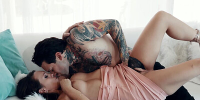 Jade Nile has nothing against being penetrated by inked man