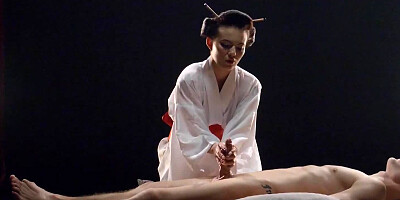 Seductive Vanessa Decker gives him a great handjob here