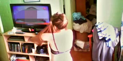 Hidden cam mummy neighbor spy three