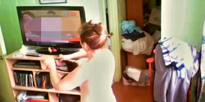 Hidden cam mummy neighbor spy three