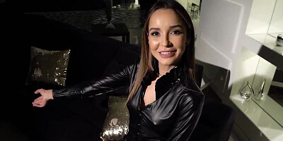 Chesty Latina anally rides fuckstick of her husband