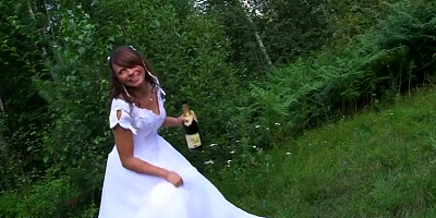 Bride sharing with best friends