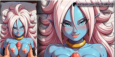 Android 21 - Shows Her Perfect Body In All Its Glory And Loves To Cum!