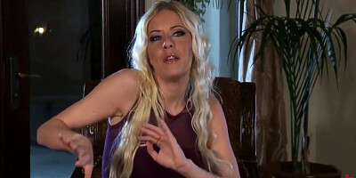 Rich Blonde Cunt Fantasizes About Getting What She Deserves - Riley Evans, John Strong And Mr. Pete