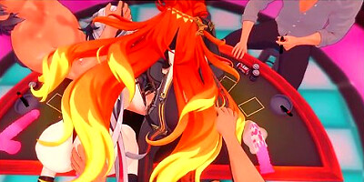 Arlecchino X Mavuika Sex Party - Genshin Impact