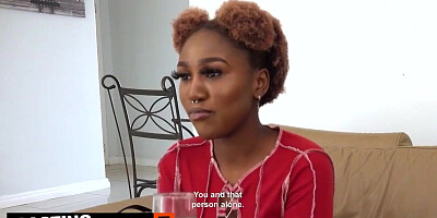 This EBONY TEENIE said this was the modeling break she desired of... so she went WILD on camera