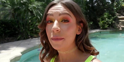 Super-fucking-hot April Olsen Wanks While Brickzillas Trunk Nails Her Brown sphincter!