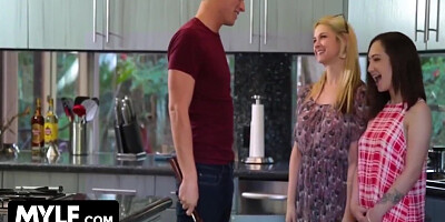 Gets To Fuck His Hot Neighbors As Present For Fixing Their Leaking Sink With Justin Hunt, Sarah Vandella And Lily Jordan