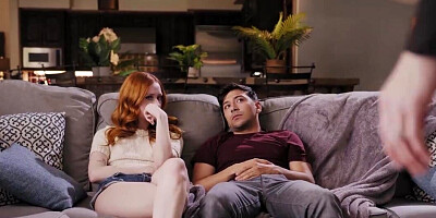 Stepfamily drama is sure to lead to threesome fucking