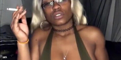 Smoking Milf With A Tempting Pair Of Tits