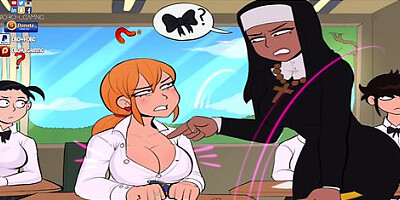 Confession Booth: Nun And Schoolgirl Spanking