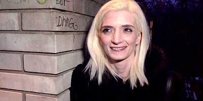 Bleached Italian babe wants to get fucked in the dark