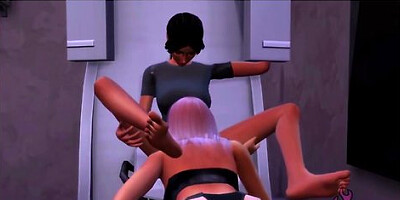 Lesbian trainer can't resist hard fucking