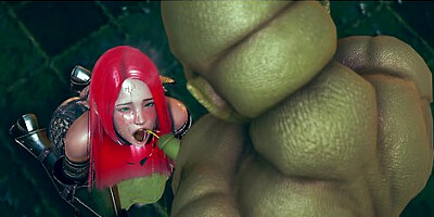 Female Knight Lose To Monster Ork - Episode,26 Sorry, Fixed!