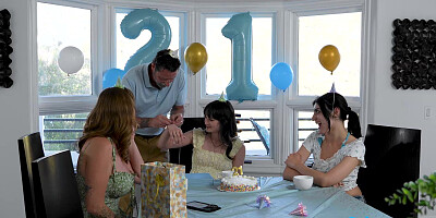 21st Bday Fam Three way