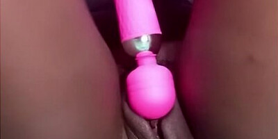 Dark-skinned beauty caught masturbating in her room