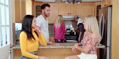 Pussy banging compilation with stepfamily Thanksgiving theme