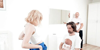 Gorgeous double penetration session with a hot blonde Diana Verhiniz