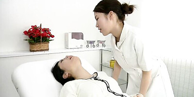 Graceful doll at lesbian sex