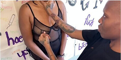 Bound and teased—nipple play drives helpless sub to screaming orgasm
