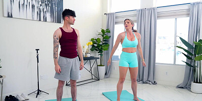 An workout in temptation with my super-fucking-hot stepmother