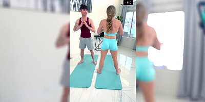 An workout in temptation with my super-fucking-hot stepmother