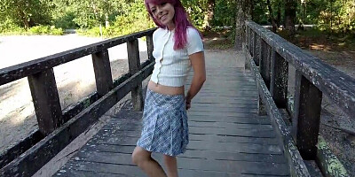 Thong-wearing cutie shows off outside and inside too