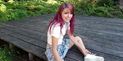 Thong-wearing cutie shows off outside and inside too