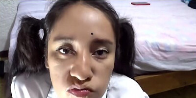 A Desperate Student’s Messy Blowjob And Playtime