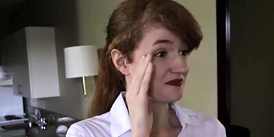 Housekeeping hoe is going to get blasted from behind