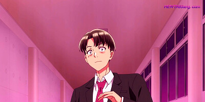 Nerdy glasses anime chick arched over classroom desk & pummeled deep by rigorous educator
