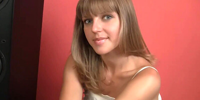 18-year-old Russian shows her natural tits and more