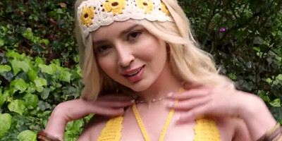 Spring-themed fucking scene with Lexi Lore taking it