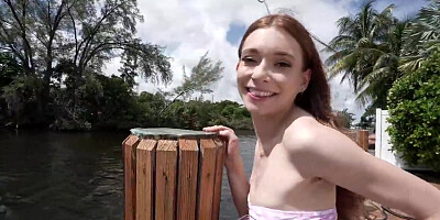 Hot and tiny redhead getting fucked in a POV movie