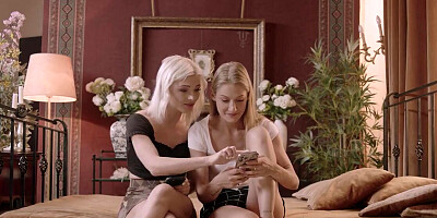 Pretty women end up enjoying wild lesbian fucking