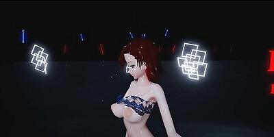Sensual chocolate cream play in dark fantasy setting