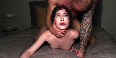 Timid coed ends up getting punished like a slut