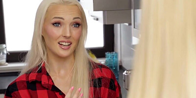 Lesbian love shows what two cute blondes can do to each other
