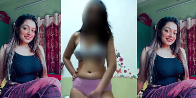 Ultra-cute Desi Mega-bitch in Rosy Underpants Unclothing Bare and Opening up Her Caboose and Beaver
